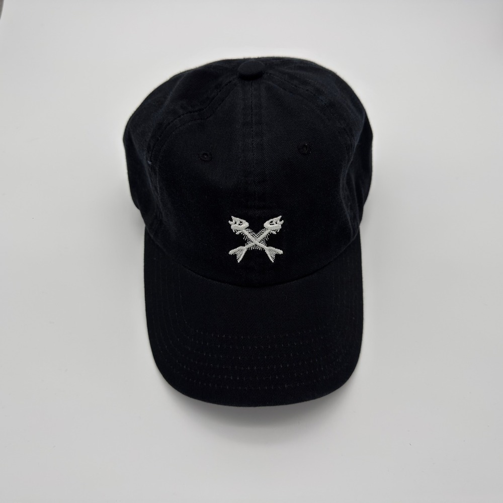 Vineyard Vines Bonefish Black Cap Hat Adjustable Cotton